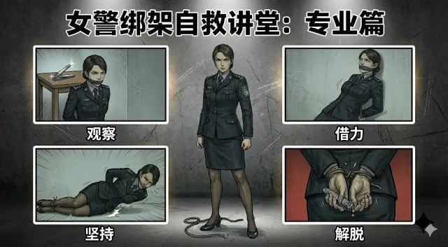 女警自救讲堂专业篇（1），女警讲述被中级绑匪绑架，如何自救预览图